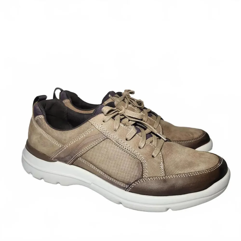 Rockport Men's Sneakers Size 10 Tan Leather Upper